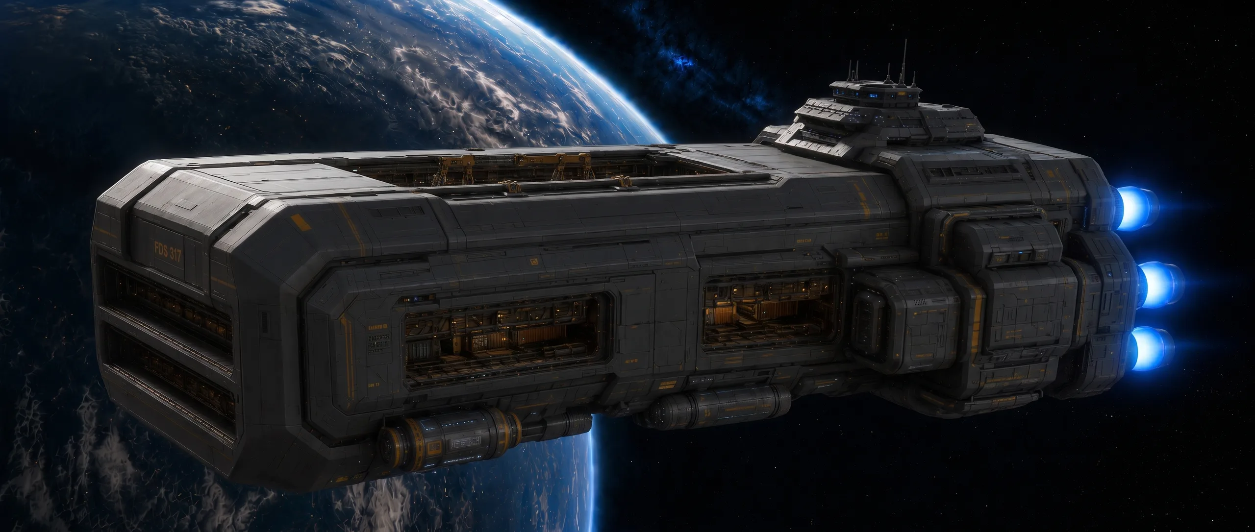 Large Cargo hull render