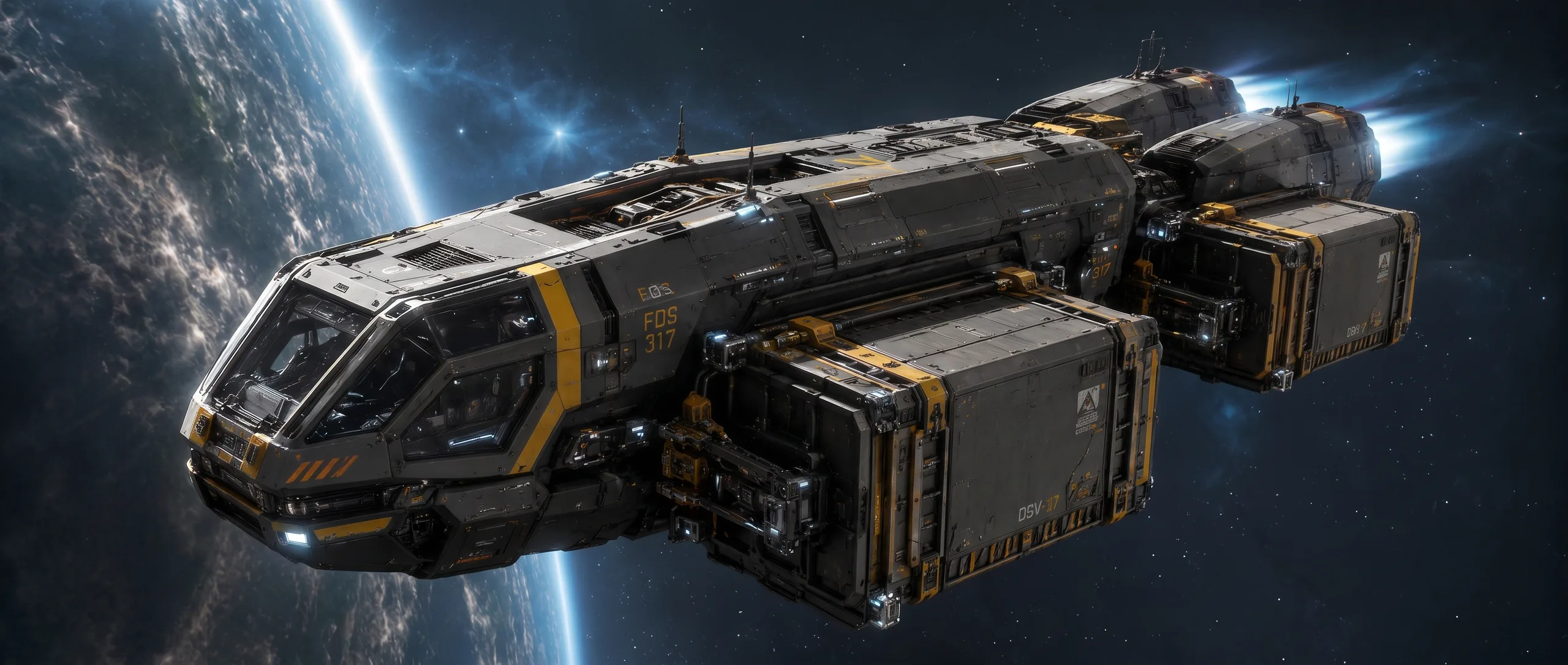 Small Cargo hull render